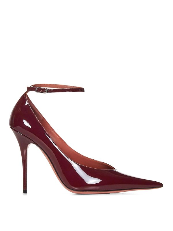 AMINA MUADDI: パンプス - パンプス - ダークレッド