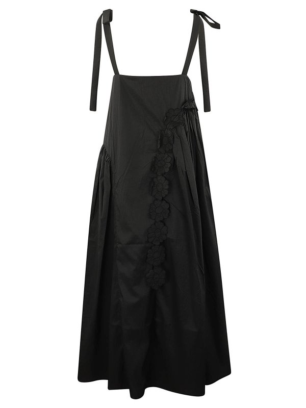 CECILIE BAHNSEN: maxi dresses online - Oaklyn Dress Ripstop Black