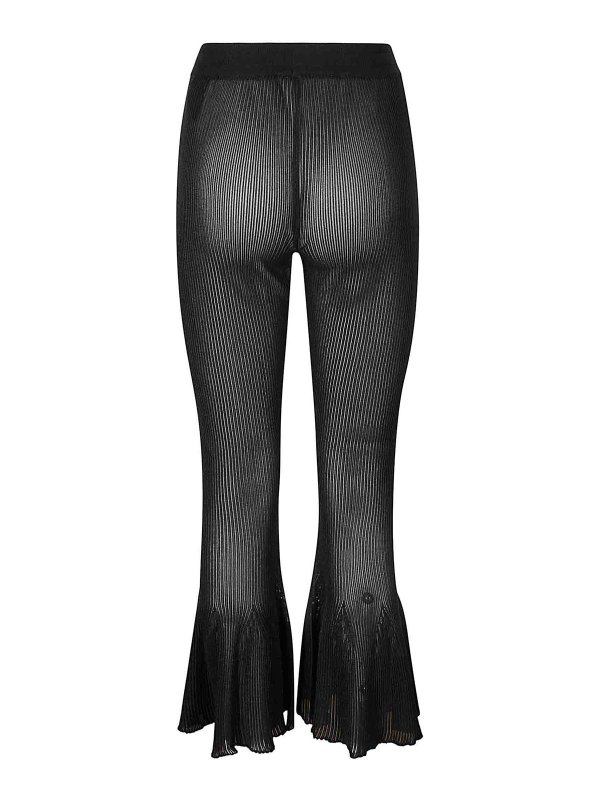 CFCL: Trousers Shorts online - Hypha Lucent Tight Flare Pants