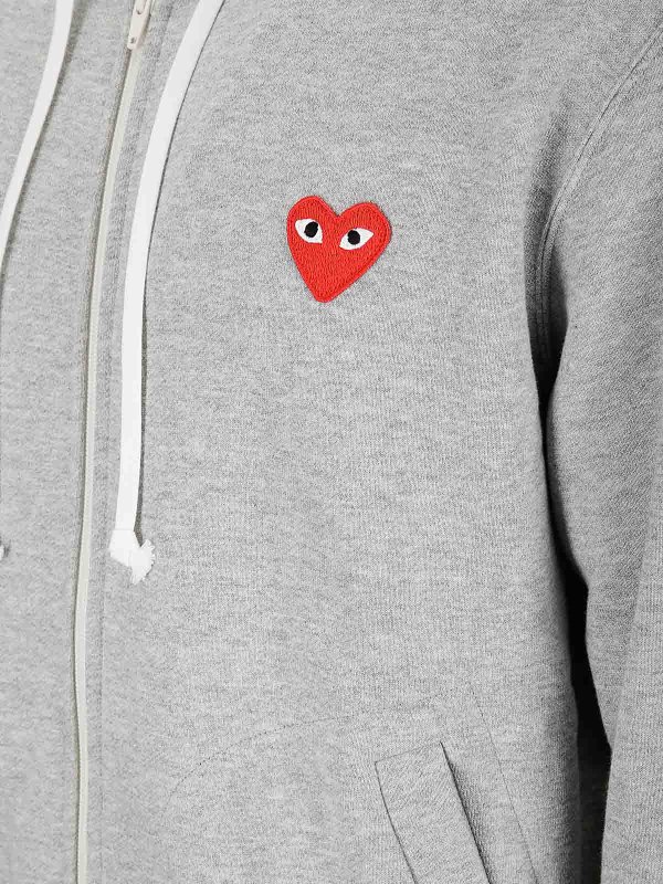 The Best Shops Comme des Garçons Play: Sweatshirts & Pulls - Sweat-Shirts - Gris