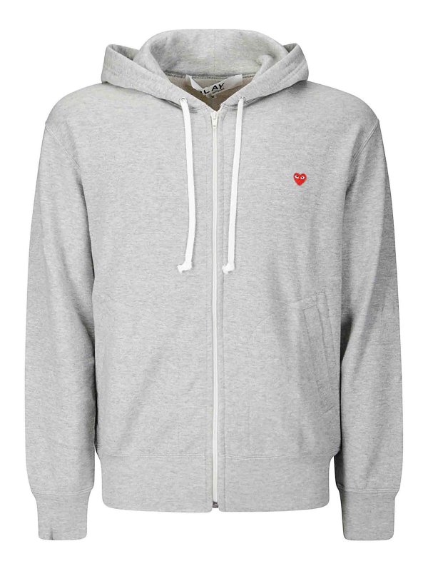 Comme des Garçons Play: t-shirts - T-Shirt Small Red Emblem