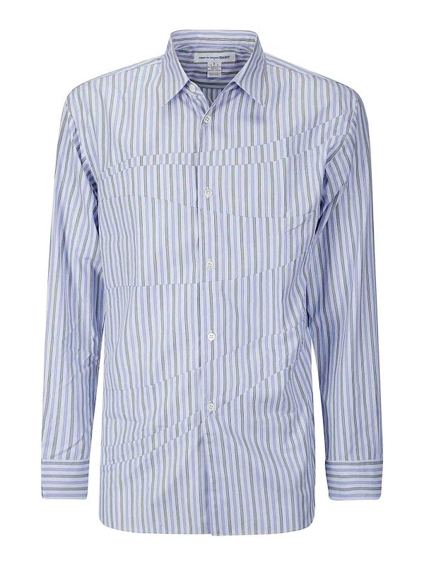 COMME DES GARCONS SHIRT: Hemden - Hemd - Hellblau