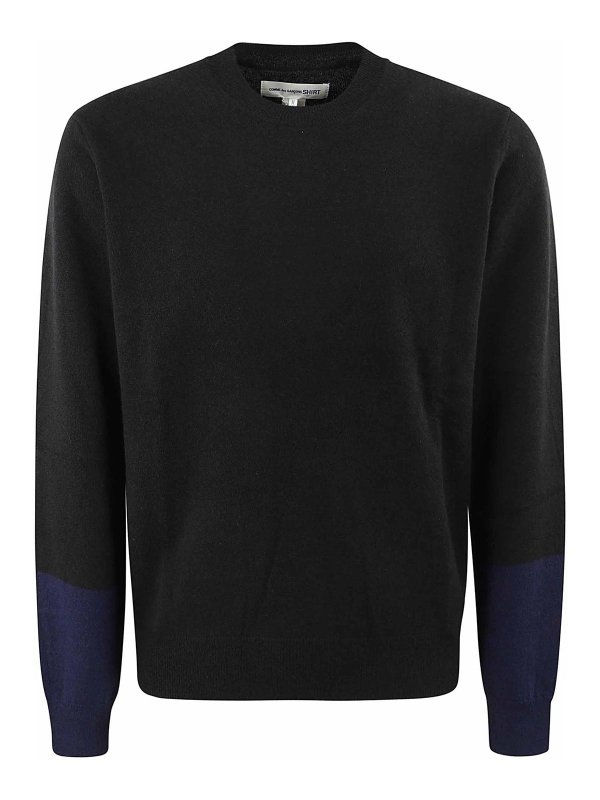 COMME DES GARCONS SHIRT: Pull col rond - Pull Col Rond - Noir