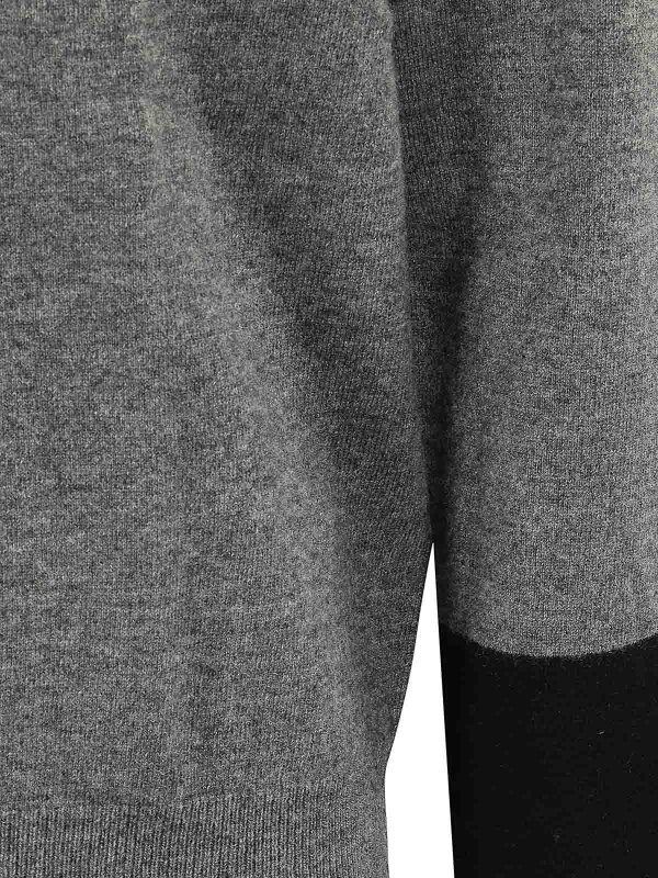 The Best Shops COMME DES GARCONS SHIRT: Strickpullover mit Rundhalsausschnitt - Rundhalspullover - Grau