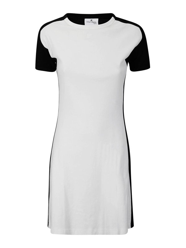Courreges: ショートドレス - ショートドレス - 白