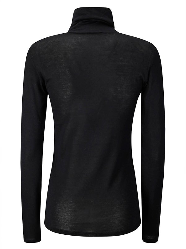 HIRA: t-shirts online - Basic Modal High Neck Tshirt
