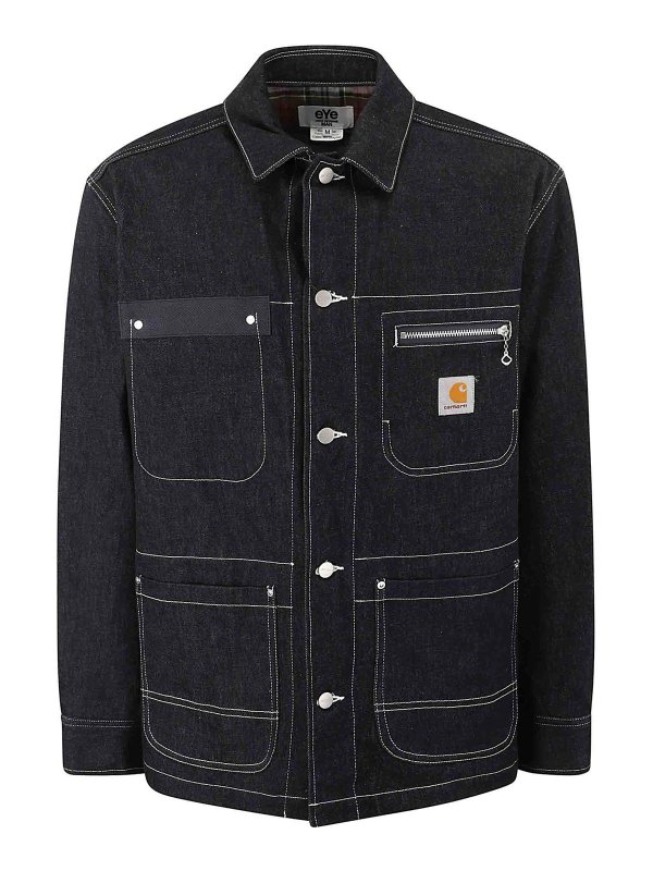 JUNYA WATANABE: カジュアルジャケット - カジュアルジャケット - ミディアムウォッシュ