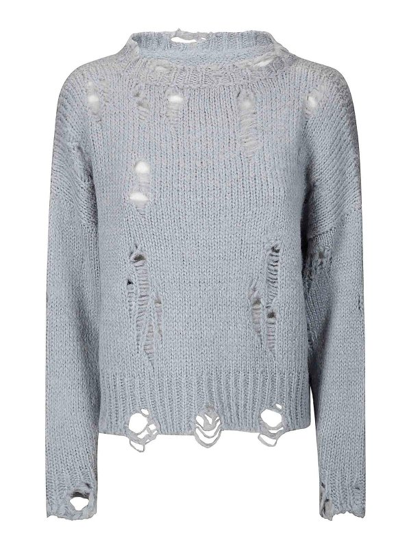 LUSSI: boat necks - Broken crew neck