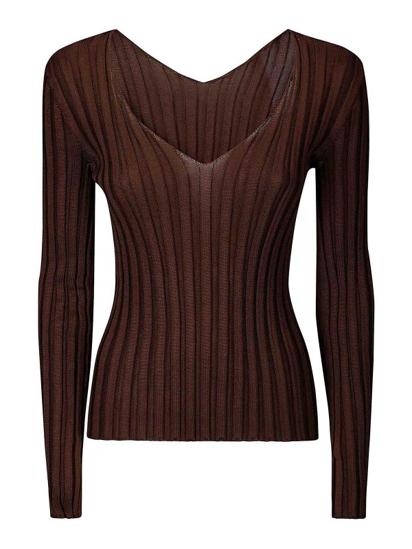 LUSSI: ボートネック - ボートネック - ブラウン