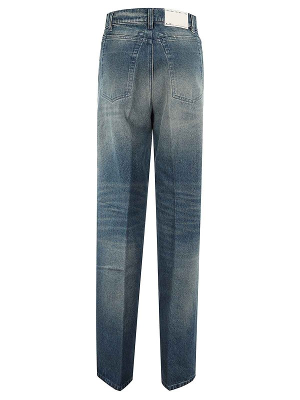 RANDOM IDENTITIES: Trousers Shorts online - Men Washed Denim Pants Woven