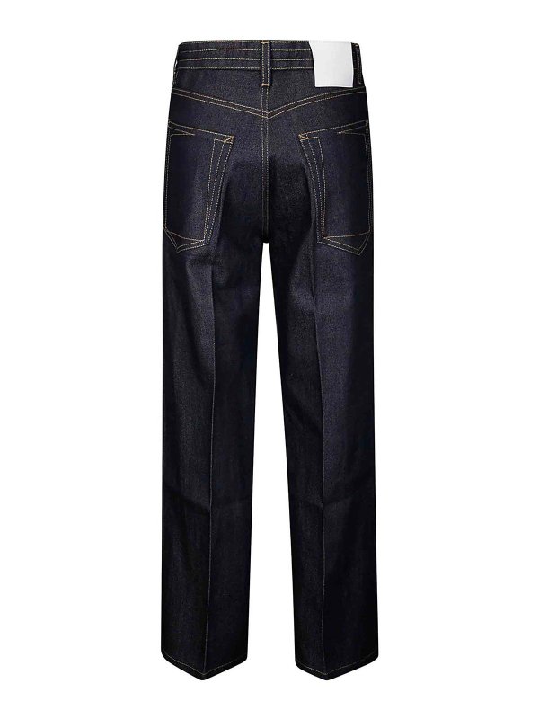 SETCHU: casual trousers online - Denim Paper Cropped
