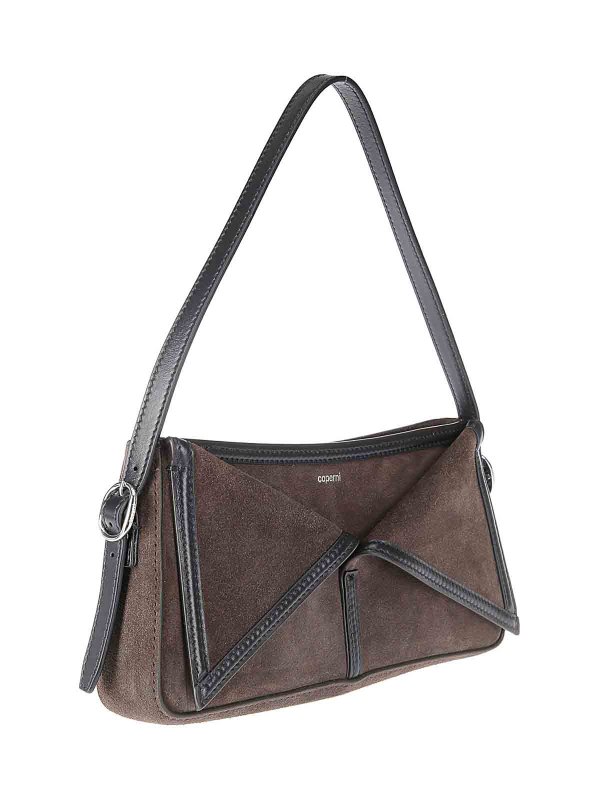 COPERNI: cross body bags online - Suede Belt Baguette Bag