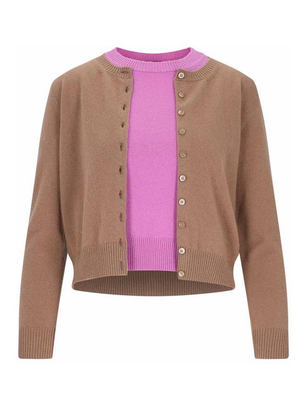 CANESSA: ボートネック - ボートネック - ブラウン