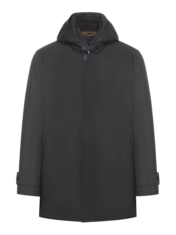 MOORER: ダウン・ハイテクジャケット - ダウンジャケット - 黒