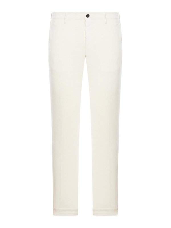 INCOTEX: ブーツカットジーンズ - ブーツカットジーンズ - 白