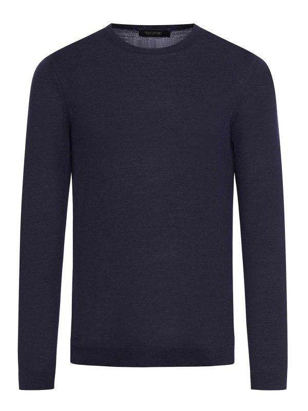 NOME: クルーネック - クルーネック - ブルー