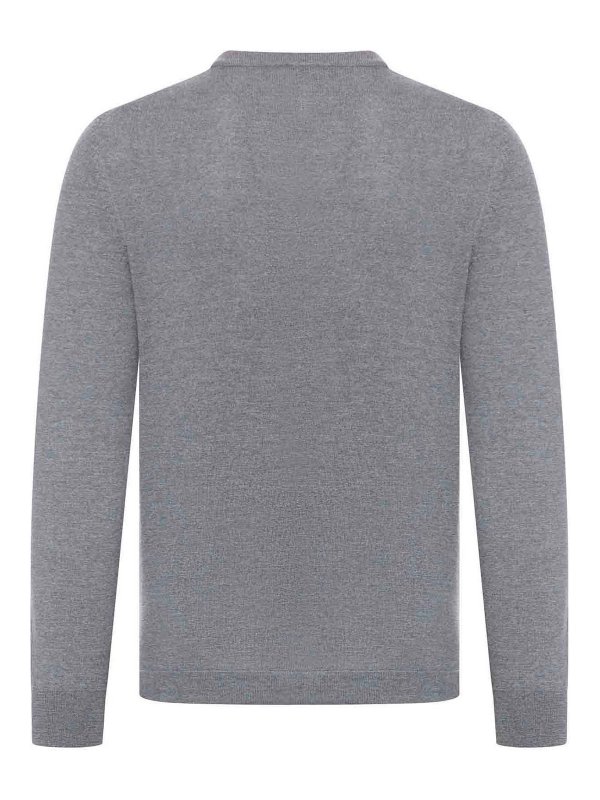 NOME: Strickpullover mit Rundhalsausschnitt online - Rundhalspullover - Grau