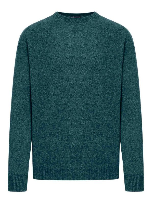 ROBERTO COLLINA: Col bateau - Pull Col Bateau - Vert