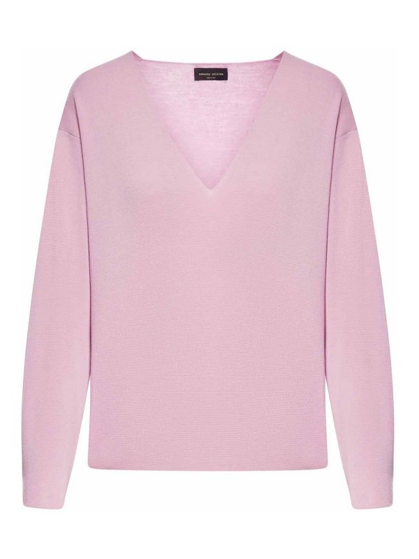 ROBERTO COLLINA: v necks - V Neck pullover