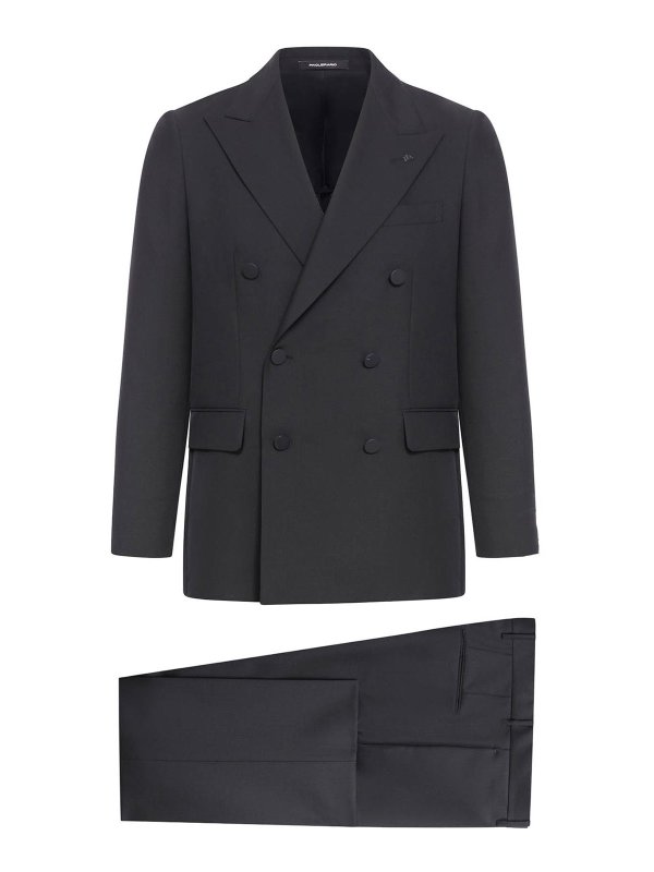 TAGLIATORE: casual jackets - Suit Jacket Black  Met157