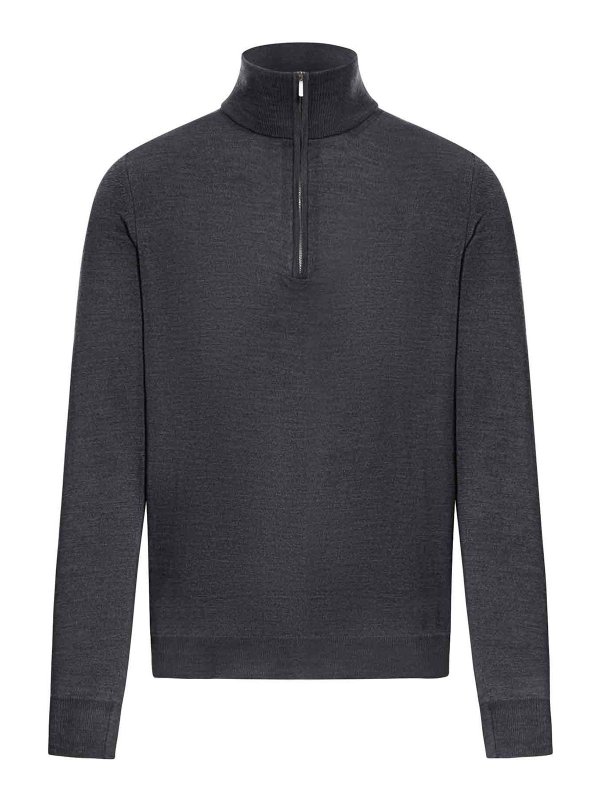 ZANONE: クルーネック - クルーネック - ダークグレー