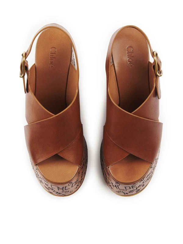 サンダル - ブラウン shop online: CHLOE