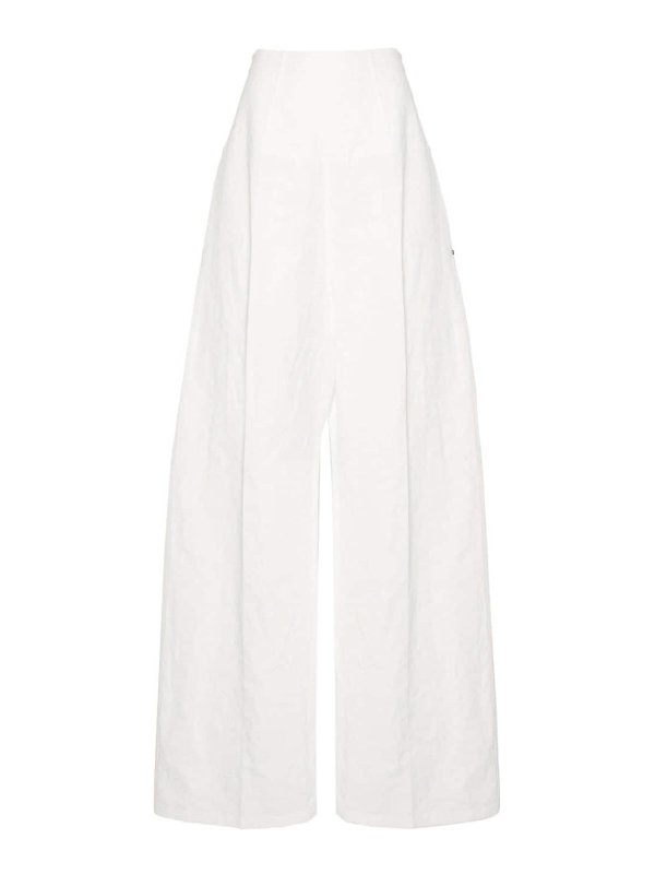SPORTMAX: Pantalones casual - Pantalón Casual - Blanco