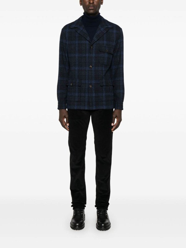 The Best Shops FINAMORE 1925: casual jackets - Wool Single-Breasted Jacket