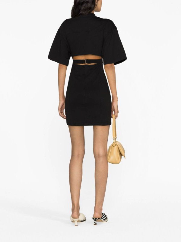 Knielanges Kleid - Schwarz shop online: JACQUEMUS