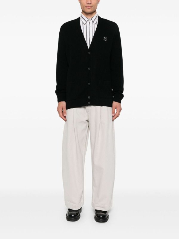 MAISON KITSUNÉ: カーディガン online - カーディガン - 黒