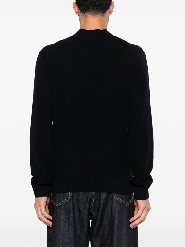 The Best Shops MAISON KITSUNÉ: Suéteres con cuello pico - Suéter Cuello Redondo - Azul