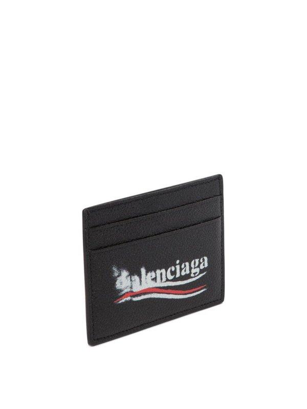 BALENCIAGA: wallets & purses online - Leather Credit Card Case