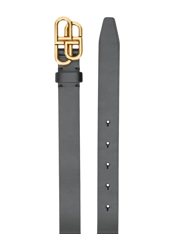 BALENCIAGA: belts online - Bb Leather Belt