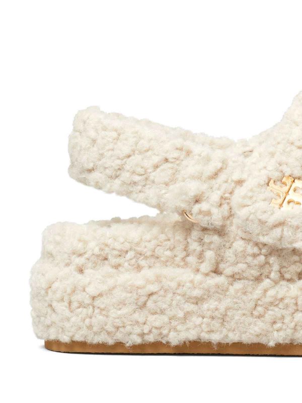 TORY BURCH: sandals online - Kira Shearling Sandals