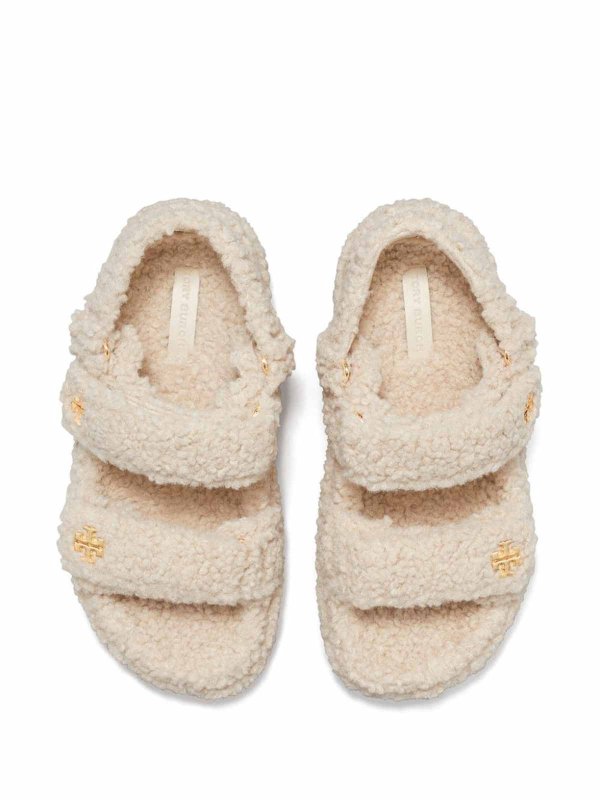 The Best Shops TORY BURCH: sandals - Kira Shearling Sandals