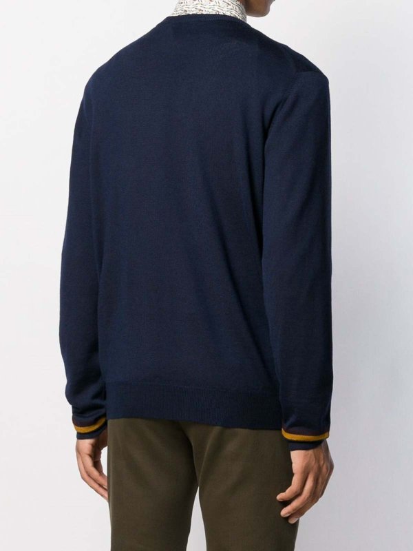 Rundhalspullover - Blau shop online: ETRO