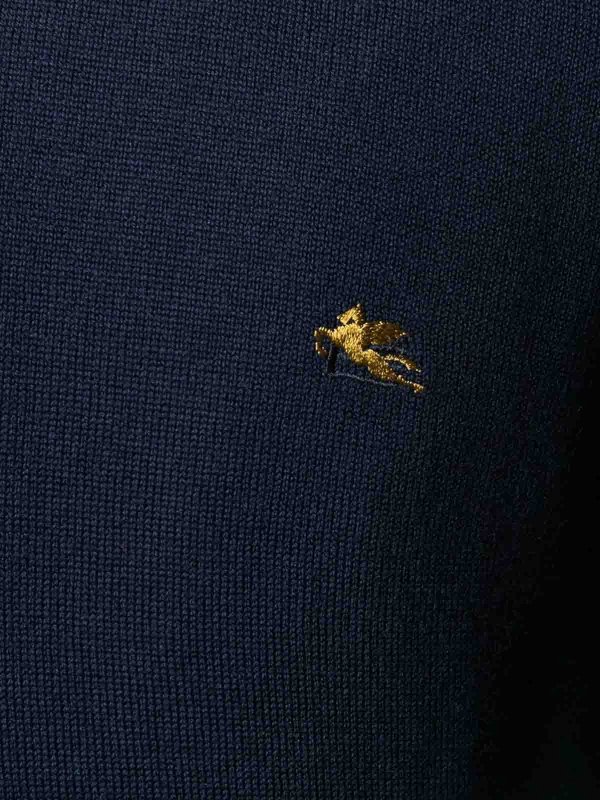 ETRO buy online Rundhalspullover - Blau