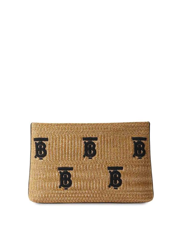 BURBERRY: クラッチバッグ - クラッチバッグ - 黒