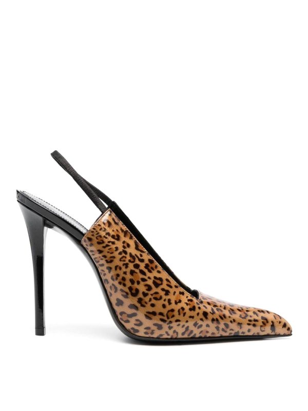 SAINT LAURENT: court shoes - Leather pumps