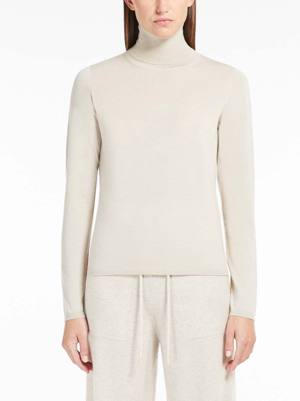 The Best Shops Max Mara: Tops & Tank tops - Veloce Lightweight Cashmere Turtleneck