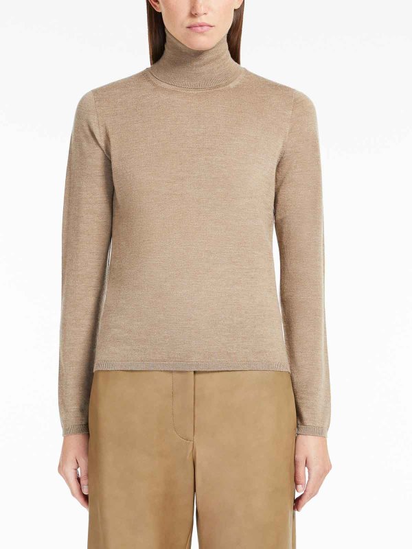 The Best Shops Max Mara: Tops & Tank tops - Veloce Lightweight Cashmere Turtleneck