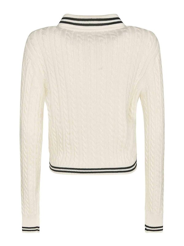 The Best Shops ALESSANDRA RICH: crew necks - Sweater White