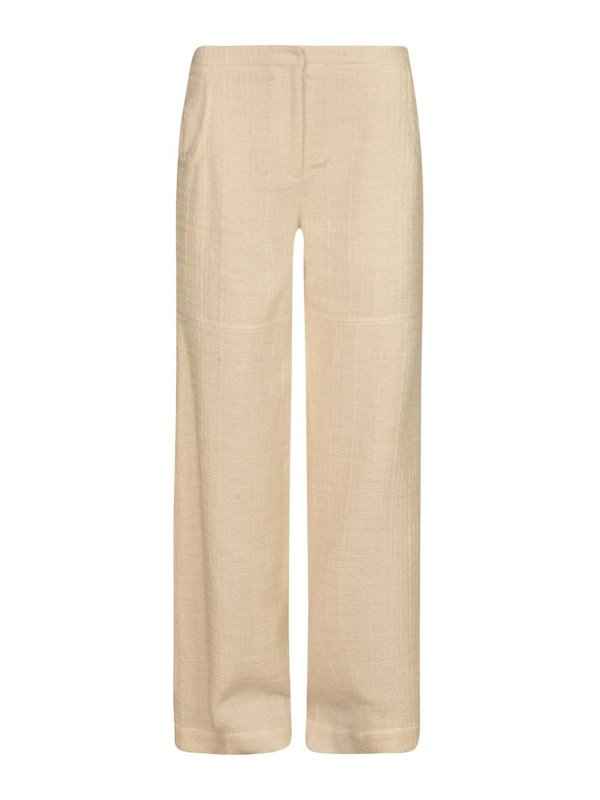 ALESSANDRO VIGILANTE: Pantalones casual - Pantalón Casual - Blanco