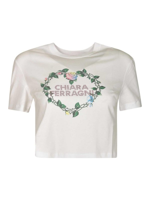 CHIARA FERRAGNI: Camisetas - Camiseta - Blanco