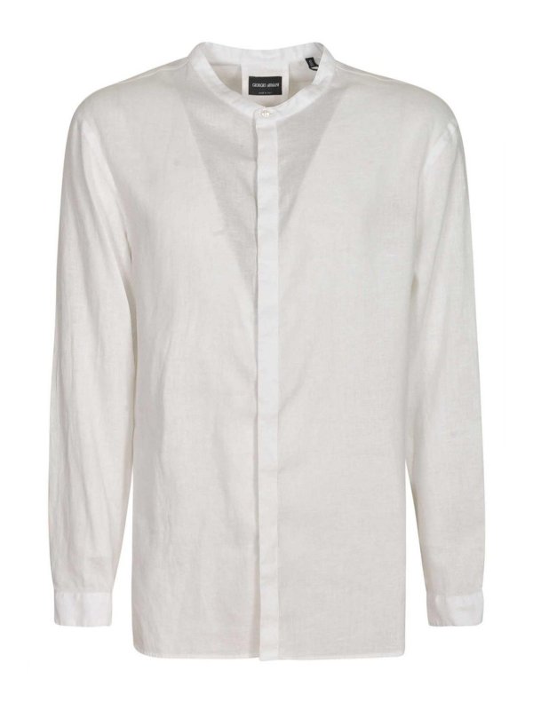 GIORGIO ARMANI: シャツ - シャツ - 黒