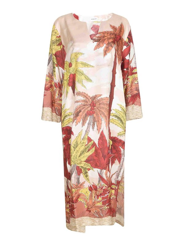 P.A.R.O.S.H.: knee length dresses - Dress Red