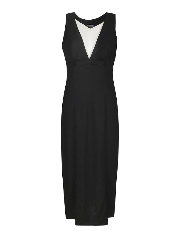 PATOU: Knielange Kleider - Knielanges Kleid - Schwarz