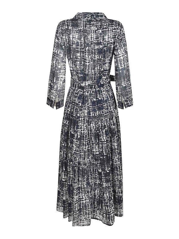 SAMANTHA SUNG: knee length dresses online - Dress Blue