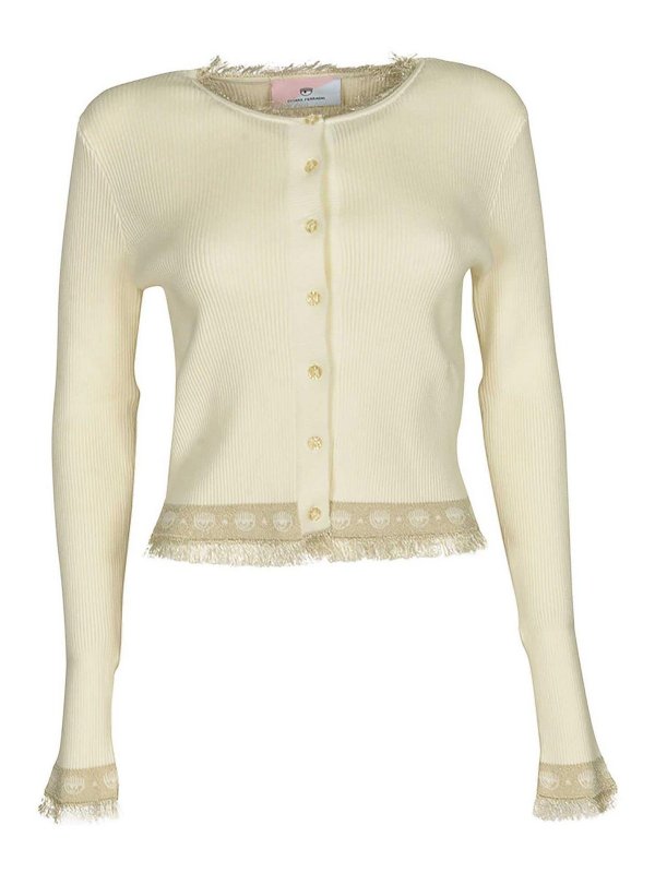 CHIARA FERRAGNI: crew necks - Sweater White