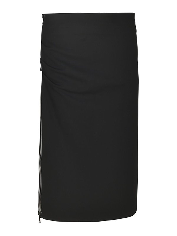 スカート LANVIN Women Skirts RWST00055904P24 10 BLACK Lanvin Pleated Long Skirt RWST00055904P24-10 BLACK | IlDuomo